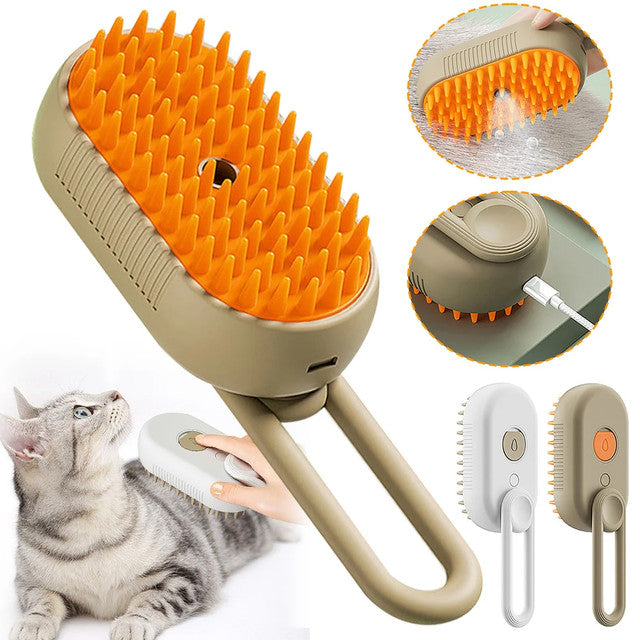 Cepillo A Vapor Para Mascota 3 En 1 Pro