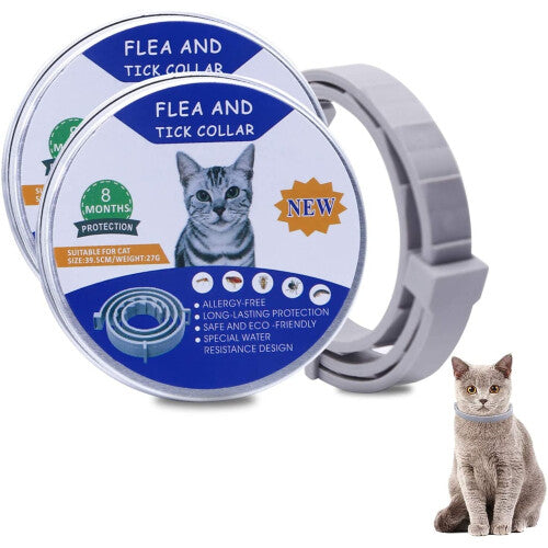 Collar anti pulgas y garrapatas para gato