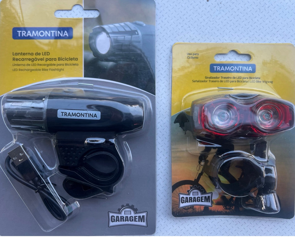 Luz LED para bicicleta delantera y trasera