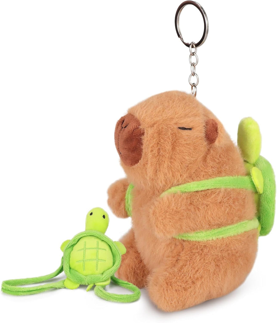 Llavero Capibara con Mochila de Tortuga