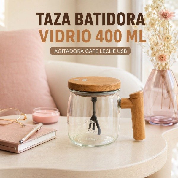 Taza Batidora de vidrio