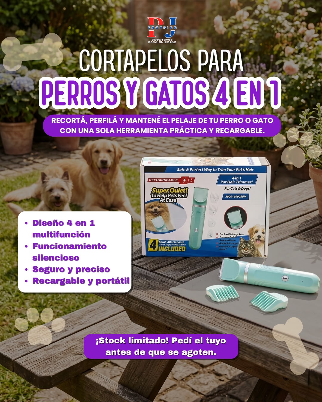 Cortador De Pelo Para Mascotas