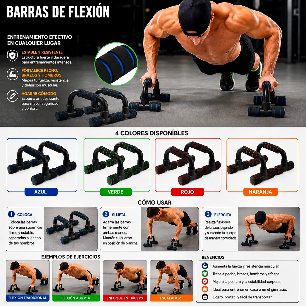 Barras de Flexion para entrenamiento